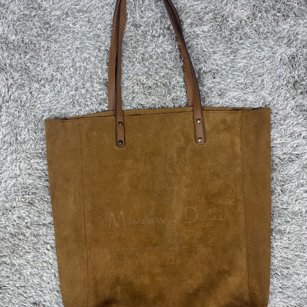 [정품] 마시모두띠(Massimo Dutti) 스웨이드 토트백 - 상태 