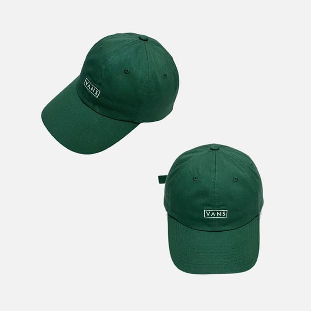 반스 박스로고 볼캡 모자
