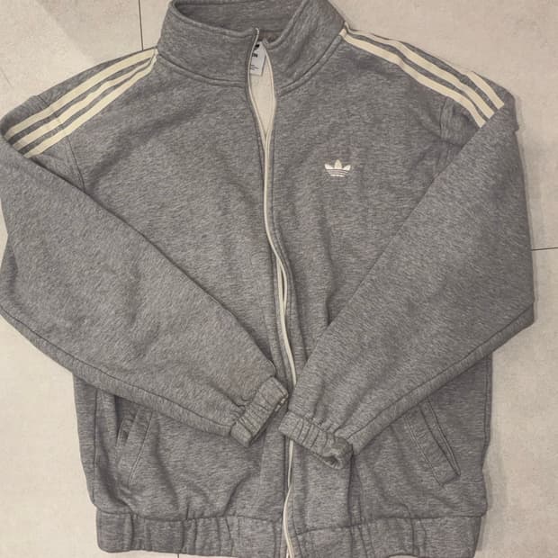 아디다스 회색 집업