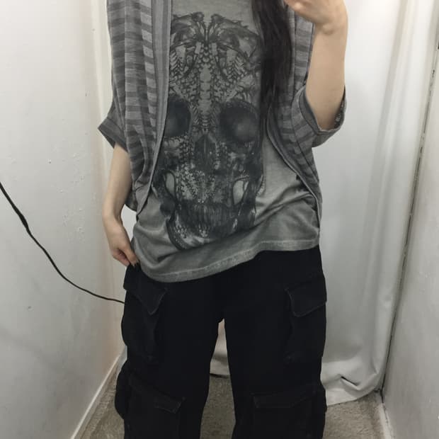 스컬 프린팅 코디 🕶️