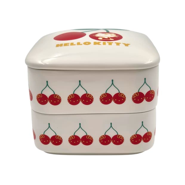 05s 체리 키티 레트로 도자기 2단 찬합