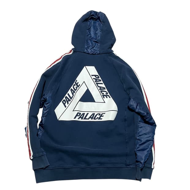 팔라스 x 아디다스 16F/W 프렌치 테리 반집업 후드티