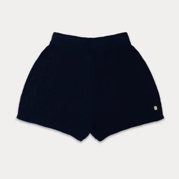 [썸웨어버터] 더블 케이블 니트 팬츠 (네이비)