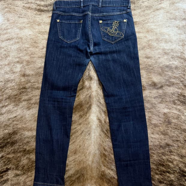 vivienne westwood low-rise denim pants
