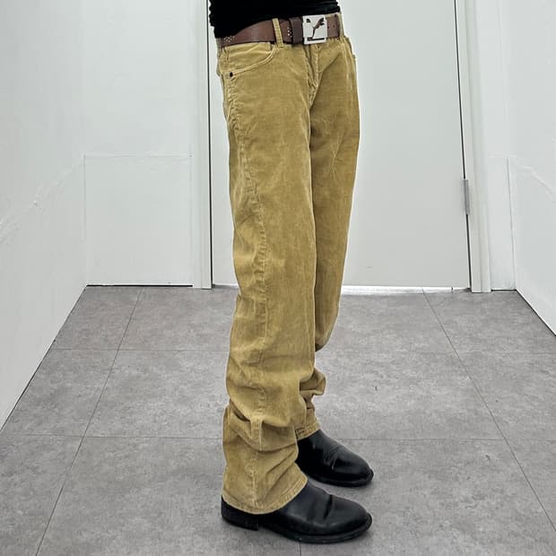 BACK NUMBER corduroy pants