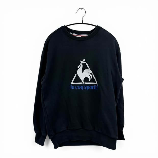 (90) 르꼬끄 빅로고 맨투맨 블랙