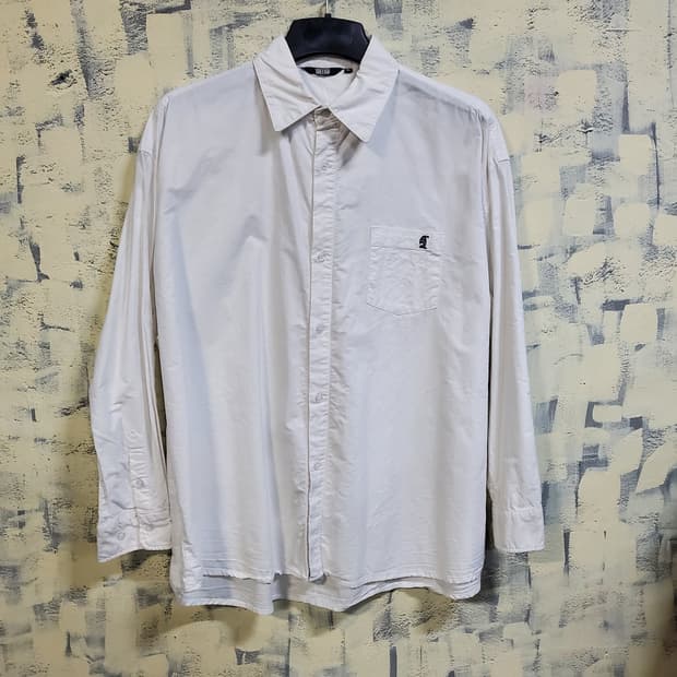 트릴리온 남성 오버핏 카라 긴팔셔츠 