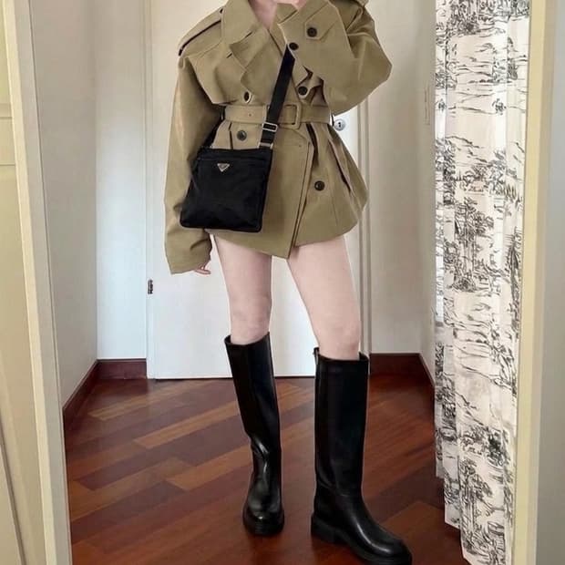 프라다 딥네이비 테수토 숄더 & 크로스백