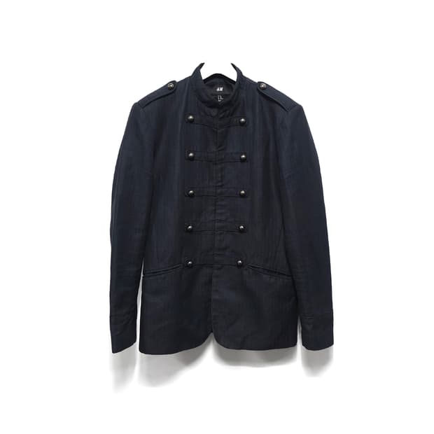 [48]H&M 에이치엔엠 아카이브 가공 린넨코튼 나폴레옹 자켓