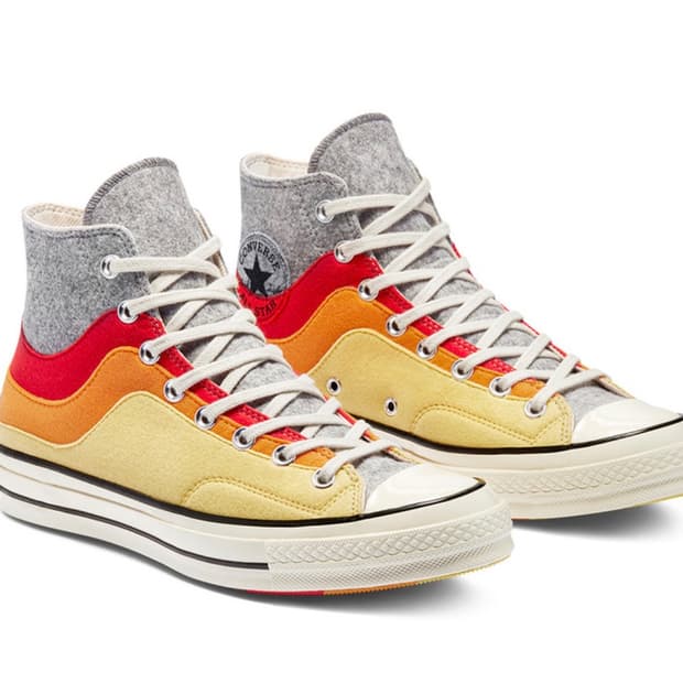 컨버스 척70 하이 이스터 펠트 그레이 옐로우 