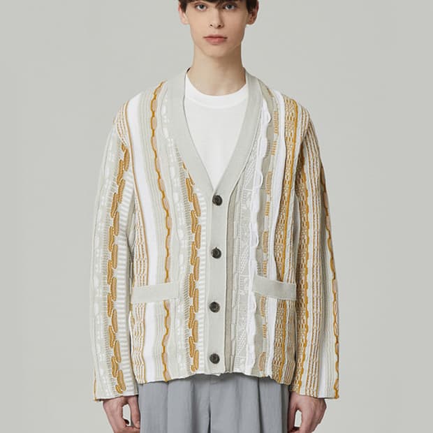 커스텀멜로우 브이넥 가디건  (100사이즈)