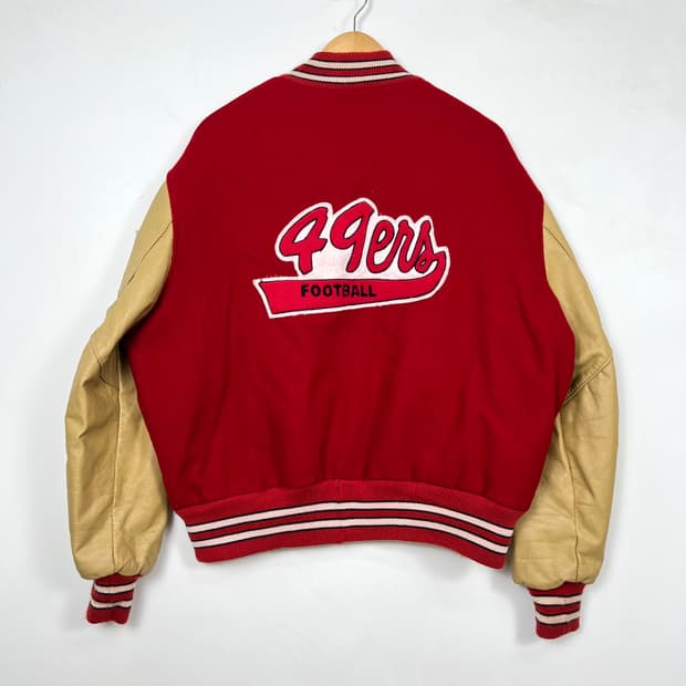 1990s NFL Delong 49ers 레더 바시티