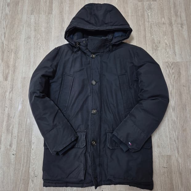 타미힐피거 남성 구스다운 후드 패딩