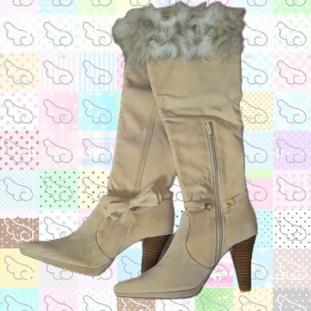 리즈리사 퍼 롱부츠