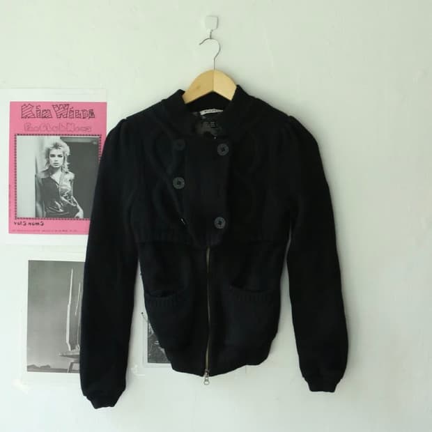 오클리 케이블 니트 집업