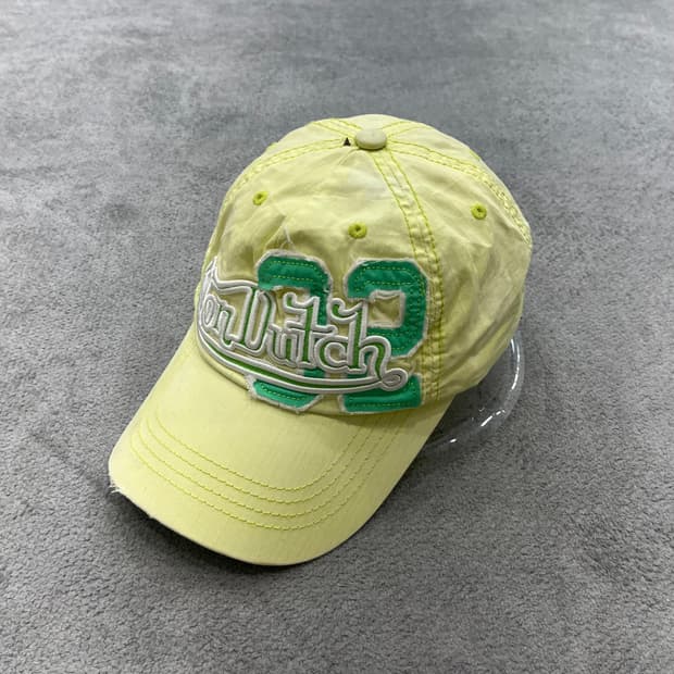본더치 VON DUTCH 캡모자 레몬색