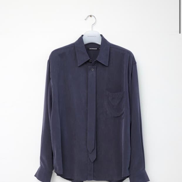 해칭룸 tie shirt (french blue) 2size
