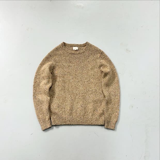 빔즈 오트밀 울 크루넥