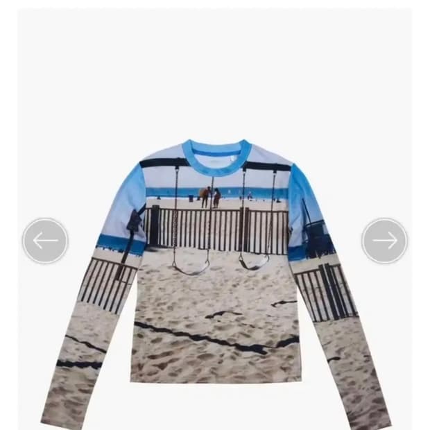 새상품> 루앱 LUAEB 디자이너 브랜드 로스엔젤레스 라운드넥 롱 슬리브