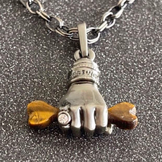 비비안웨스트우드 아카이브 핸드쉐입 팬던트 목걸이