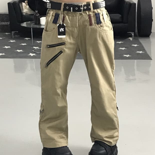 Double Focus Beige Kitsch Pants