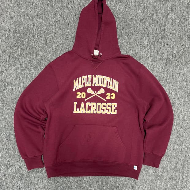 Russell burgundy hoodie 