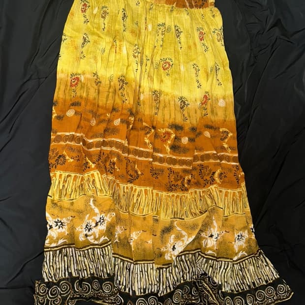 히피 에스닉 롱스커트 