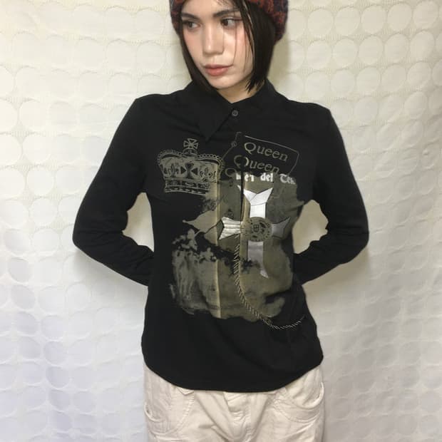 cop.copine 십자가 디테일 긴팔