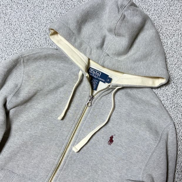 폴로랄프로렌 후드집업 (버건디 로고) S size