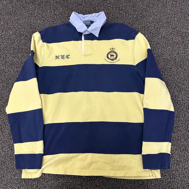 POLO 폴로 랄프로렌 카라티 긴팔티셔츠 럭비티 105(XL)