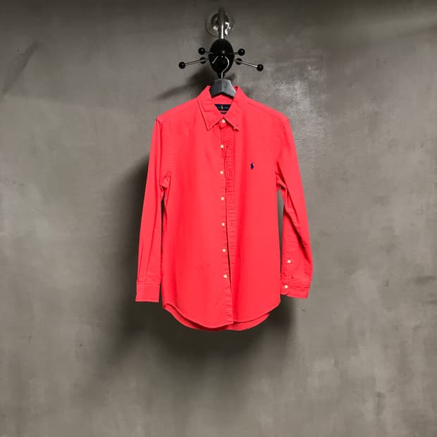폴로 랄프로렌 QR 코랄 셔츠 S