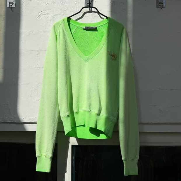 Dsquared2 디스퀘어드 그린 브이넥 스웨트셔츠 S