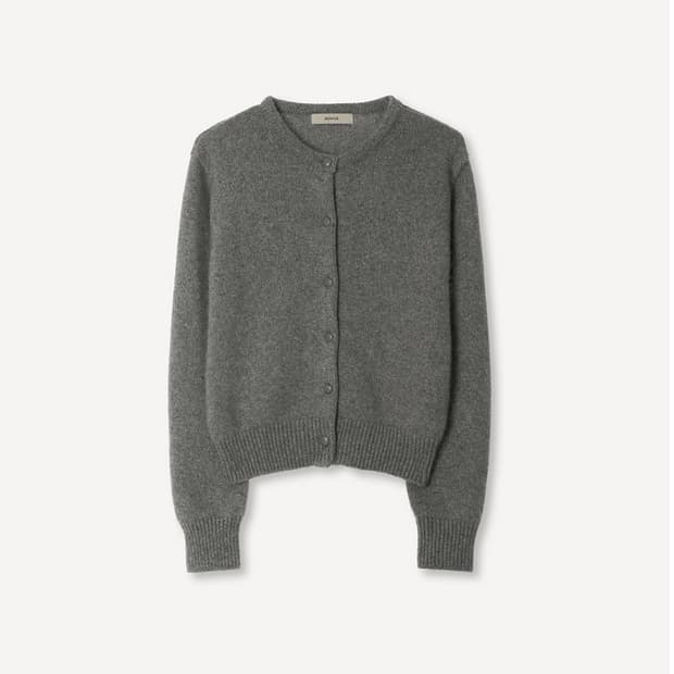 호와스-TWINKLE FOX CARDIGAN (GRAY)