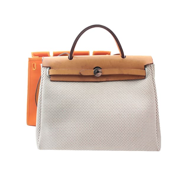 에르메스 에르백 멀티베이지/오렌지 PM 토트겸 숄더백 M