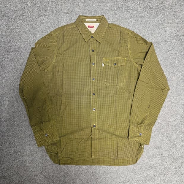 Levi's 포켓 체크 셔츠 M-슬림L(95-100)