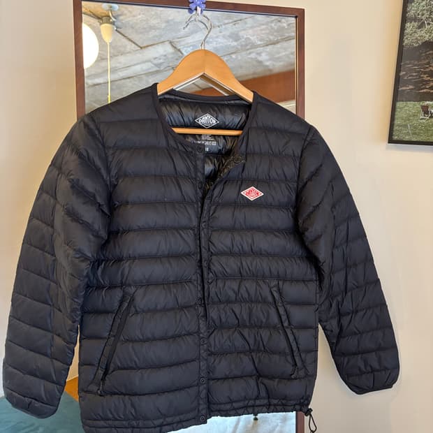 DANTON 블랙 경량 다운 패딩 자켓(38)