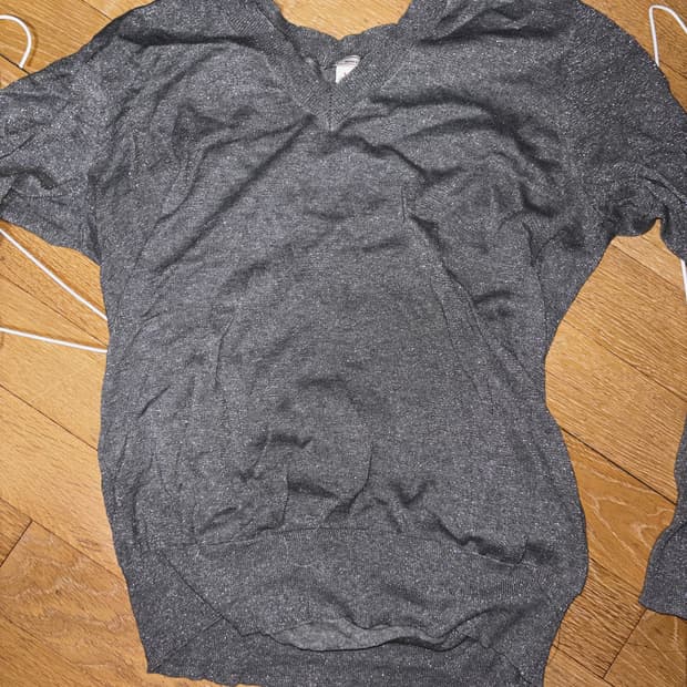 gap 갭 글리터 브이넥 슬리브