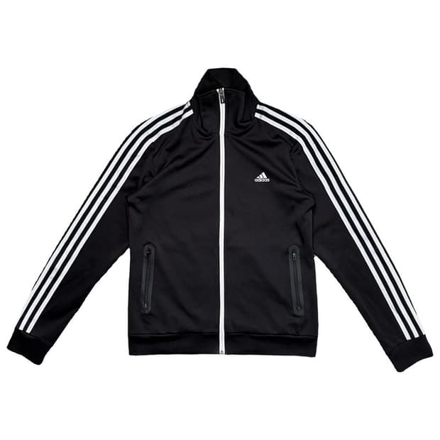 ADIDAS 에센셜 트랙탑 블랙 L