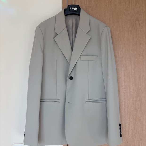 솔리드옴므 트윌원단 카키그레이 셋업 50/50