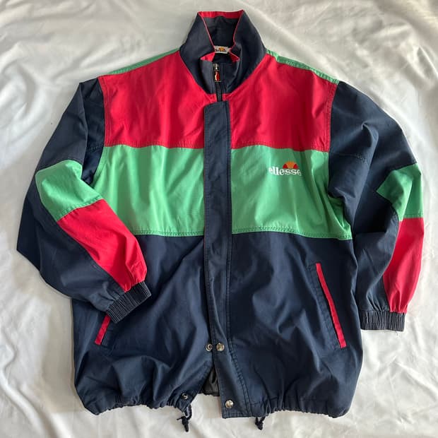 엘레쎄 올드스쿨 배색 바람막이