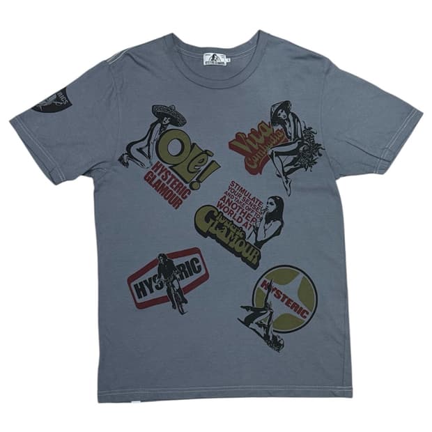 히스테릭 글래머 아이코닉 그래픽 범벅 반팔 티셔츠