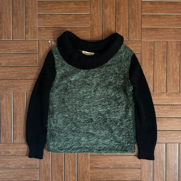 50‘s Italiana fake fur switching knit