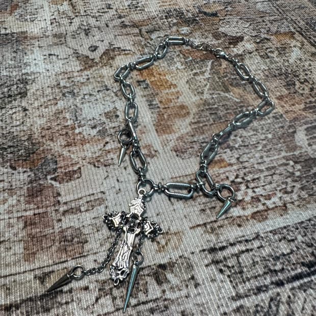 Vintage Cross Chain Necklace
