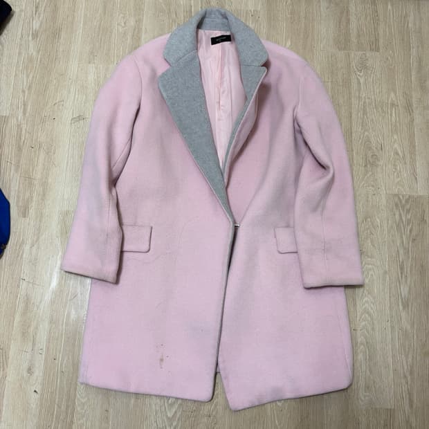 셀리스 여성 핑크 울 코트 55 