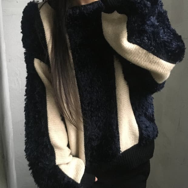 Toga Pulla 토가 풀라 스트라이프 울 스웨터