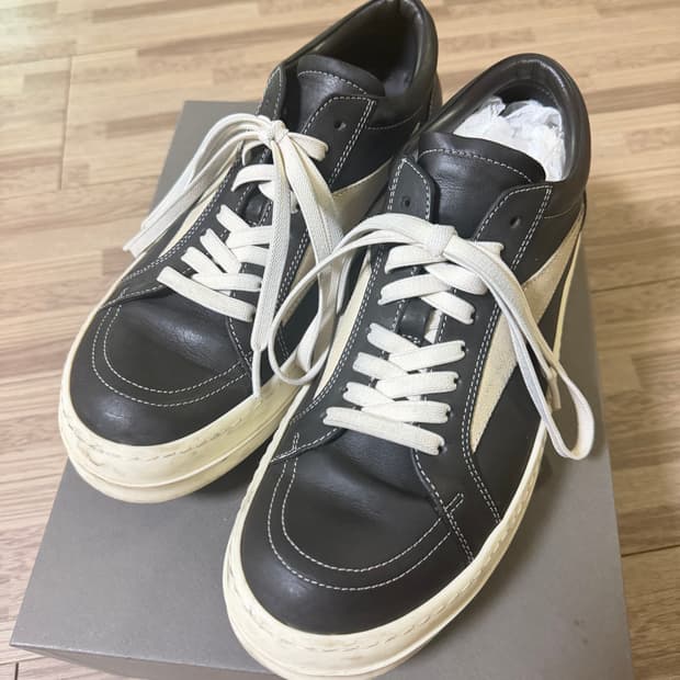 릭오웬스 포터빌 빈티지 스니커브 다크 더스트 밀크 42