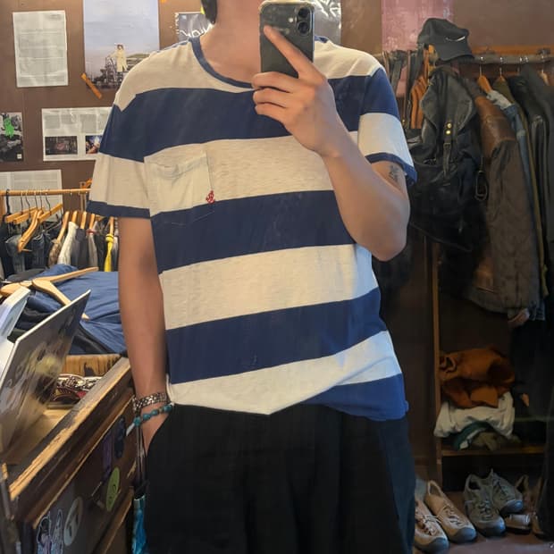POLO RALPH LAUREN 마도로스 스트라이프 니트 티셔츠