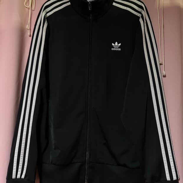 아디다스져지 아디다스 파이어버드 트랙탑 불꽃져지 집업 블랙