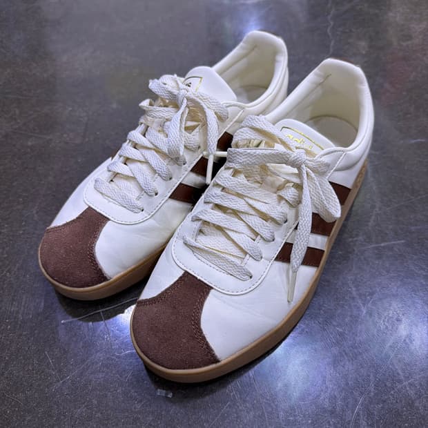 아디다스 네오 VL 코트 크림 브라운 스니커즈 245