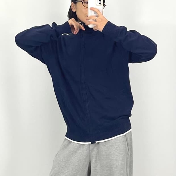  [L]폴로 골프 네이비 집업 CK9803